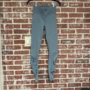 Lululemon Inner Glow Tights in Washed Chambray with Ruched Legs Size 4 EUC